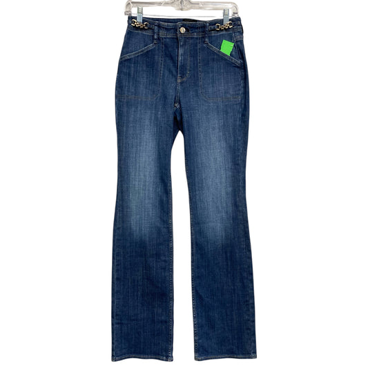 Jeans Straight By White House Black Market In Blue Denim, Size:4