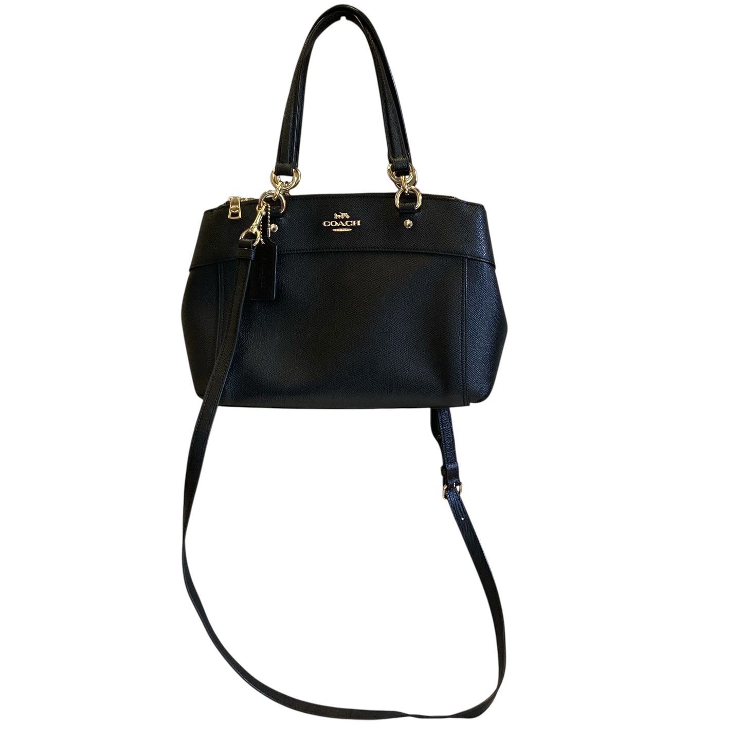 Handbag Designer By Coach In Black, Size:Small