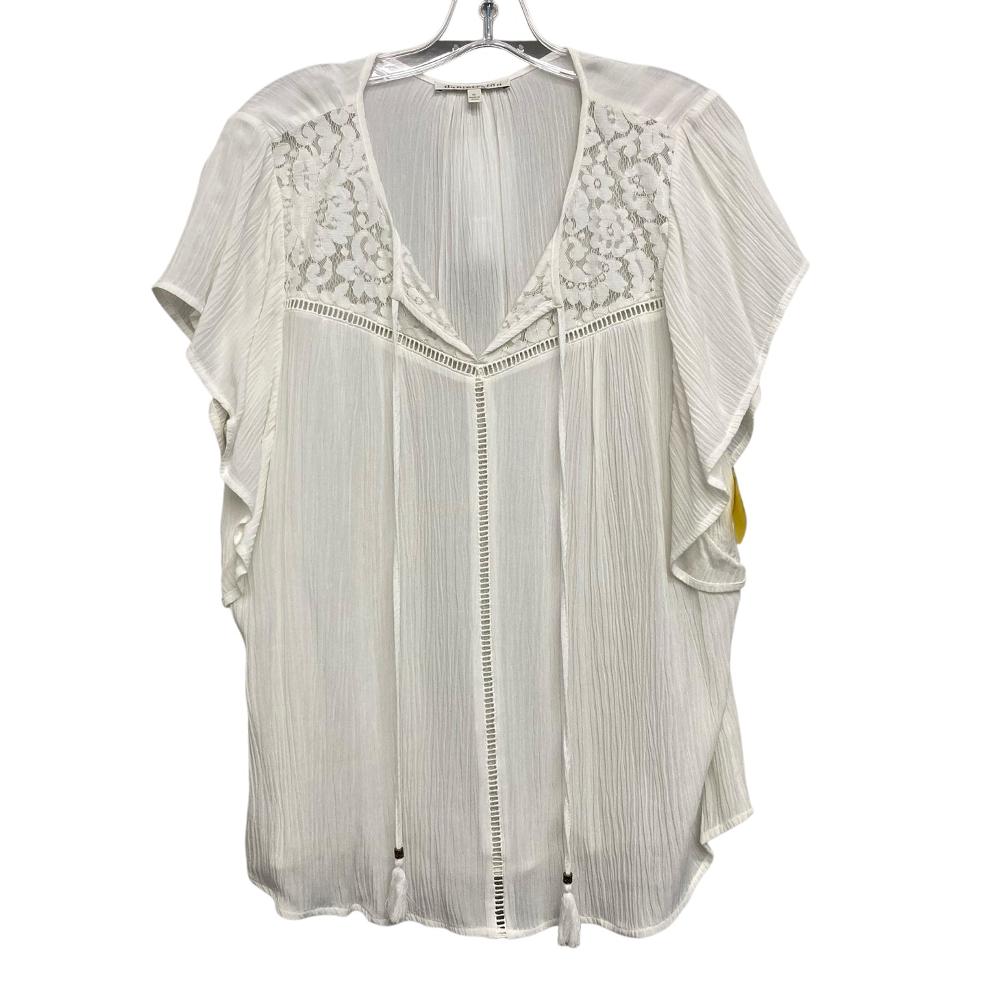 Top Sleeveless By Daniel Rainn In White, Size:Xl