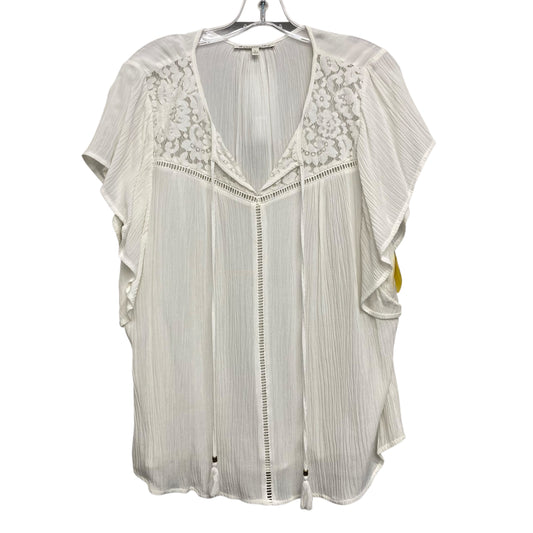 Top Sleeveless By Daniel Rainn In White, Size:Xl
