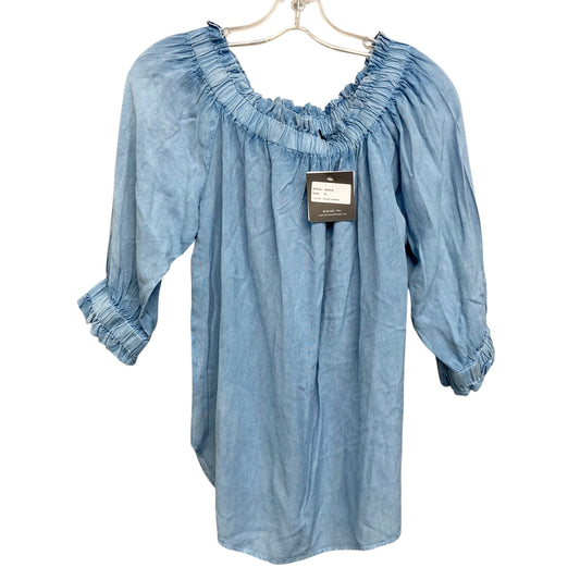 Top 3/4 Sleeve By Style Envy In Blue, Size:M