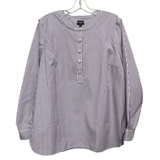 Top Ls By Talbots In Striped Pattern, Size:Xlp