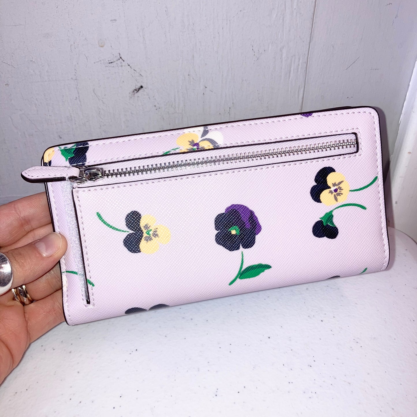 Wallet Designer By Kate Spade In Purple & Yellow, Size:Medium