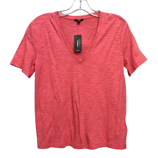 Top Ss Basic By Express In Coral, Size:Xs