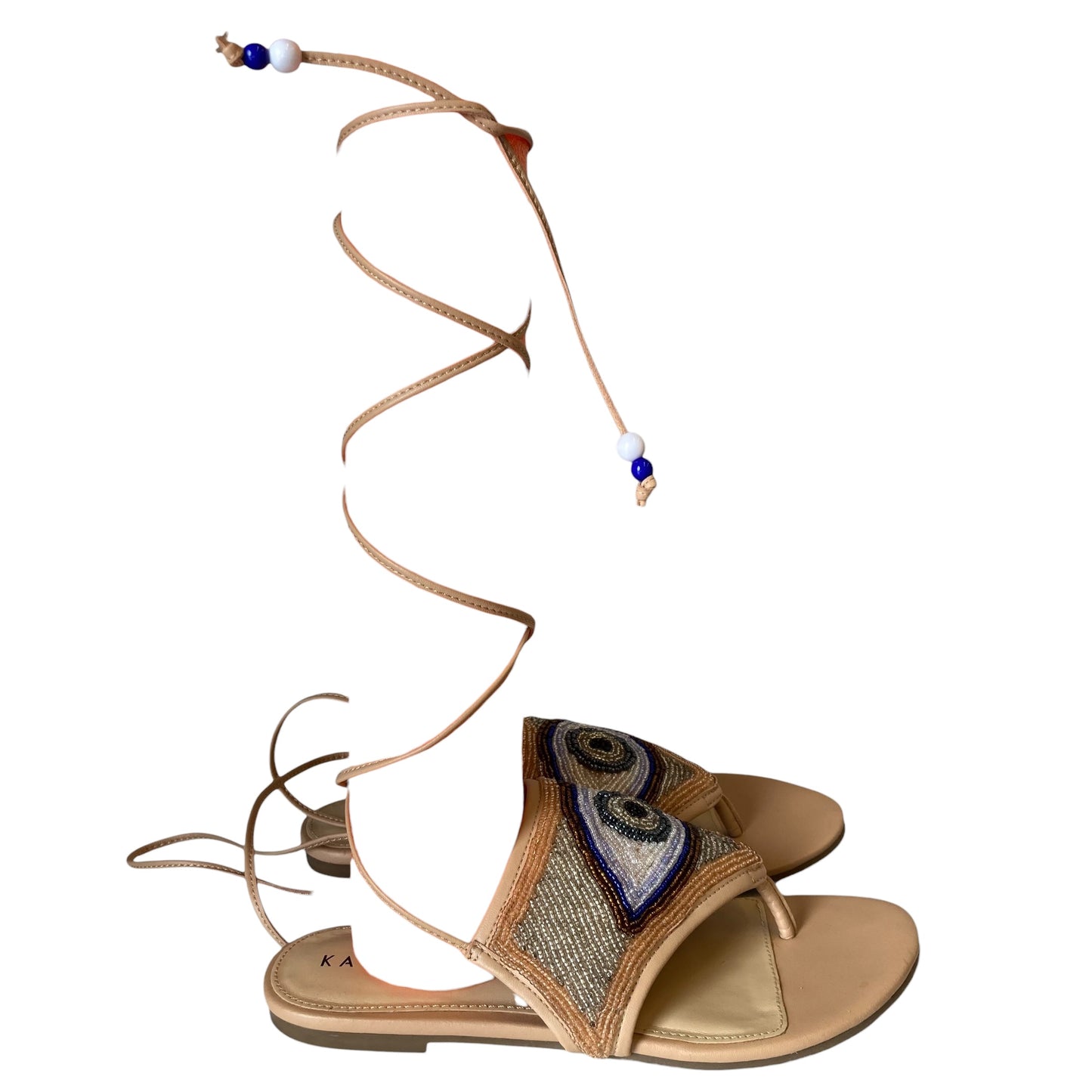 Sandals Flats By Katy Perry In Tan, Size:5.5