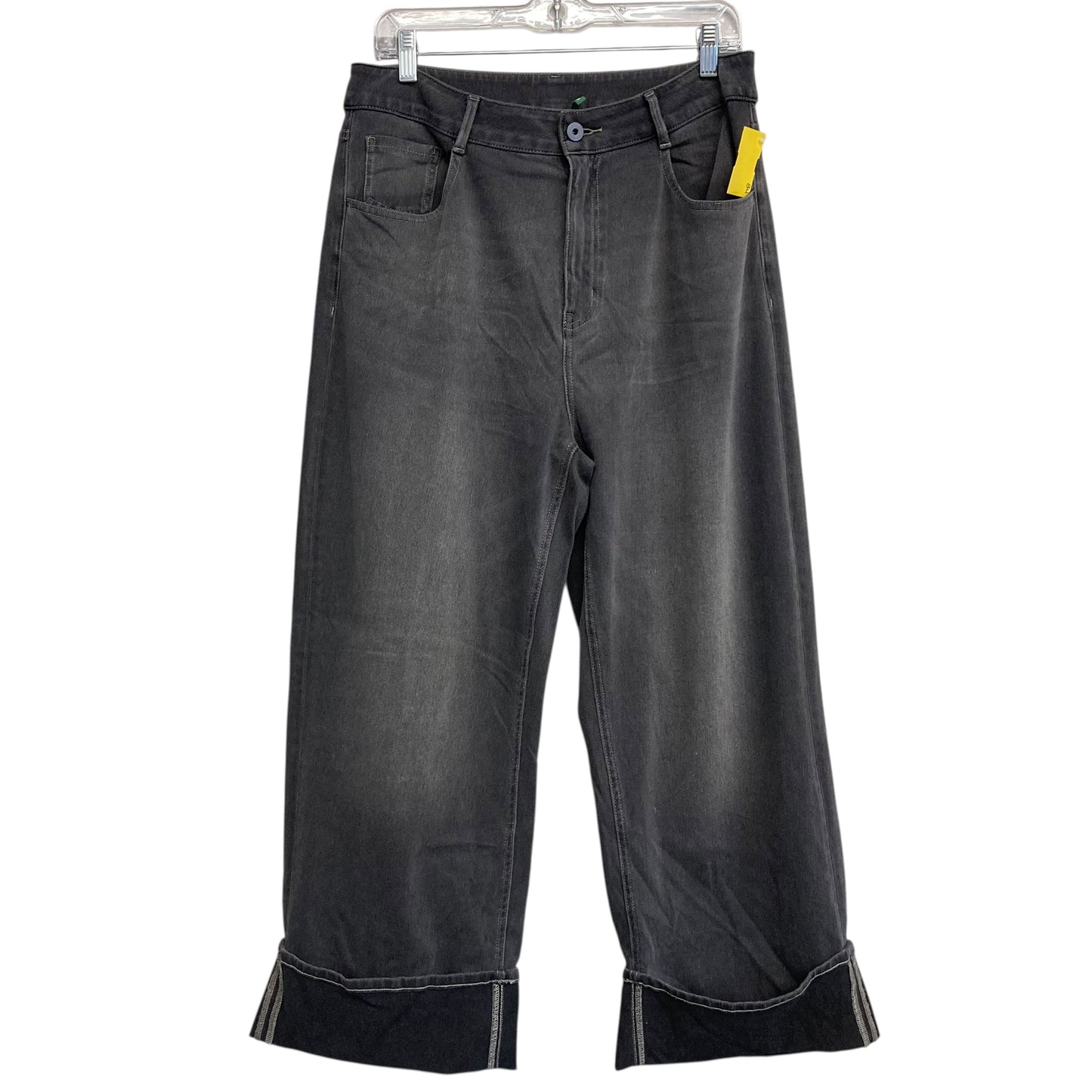 Jeans Wide Leg By Halara In Grey, Size:12