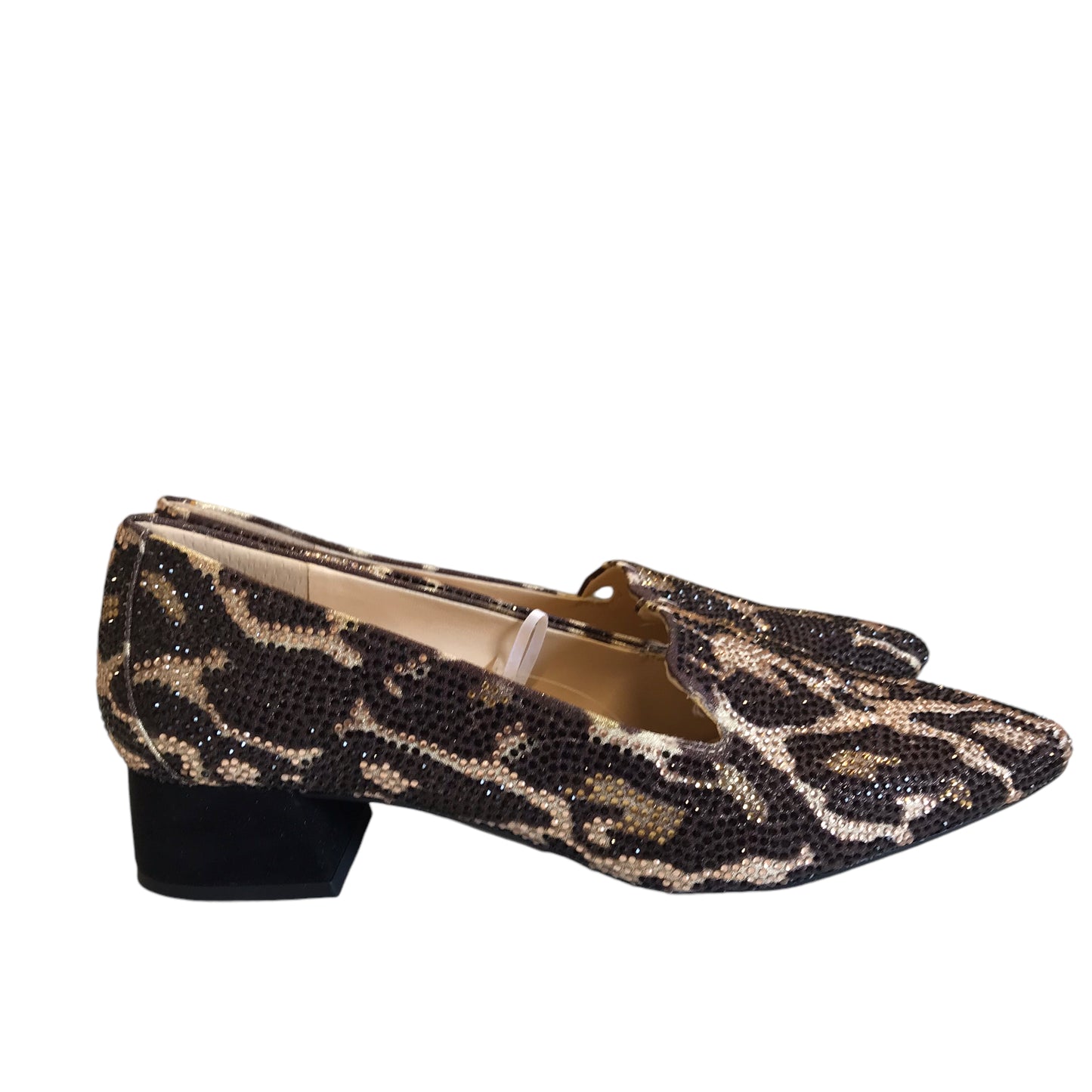 Shoes Heels Kitten By Alex Marie In Animal Print, Size:8