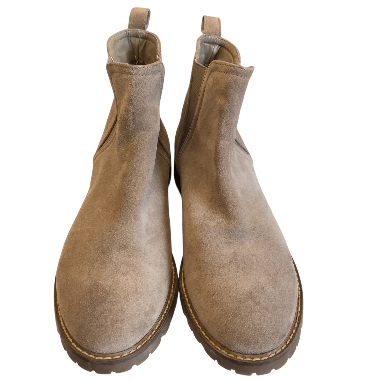 Boots Ankle Flats By Steve Madden In Tan, Size:12