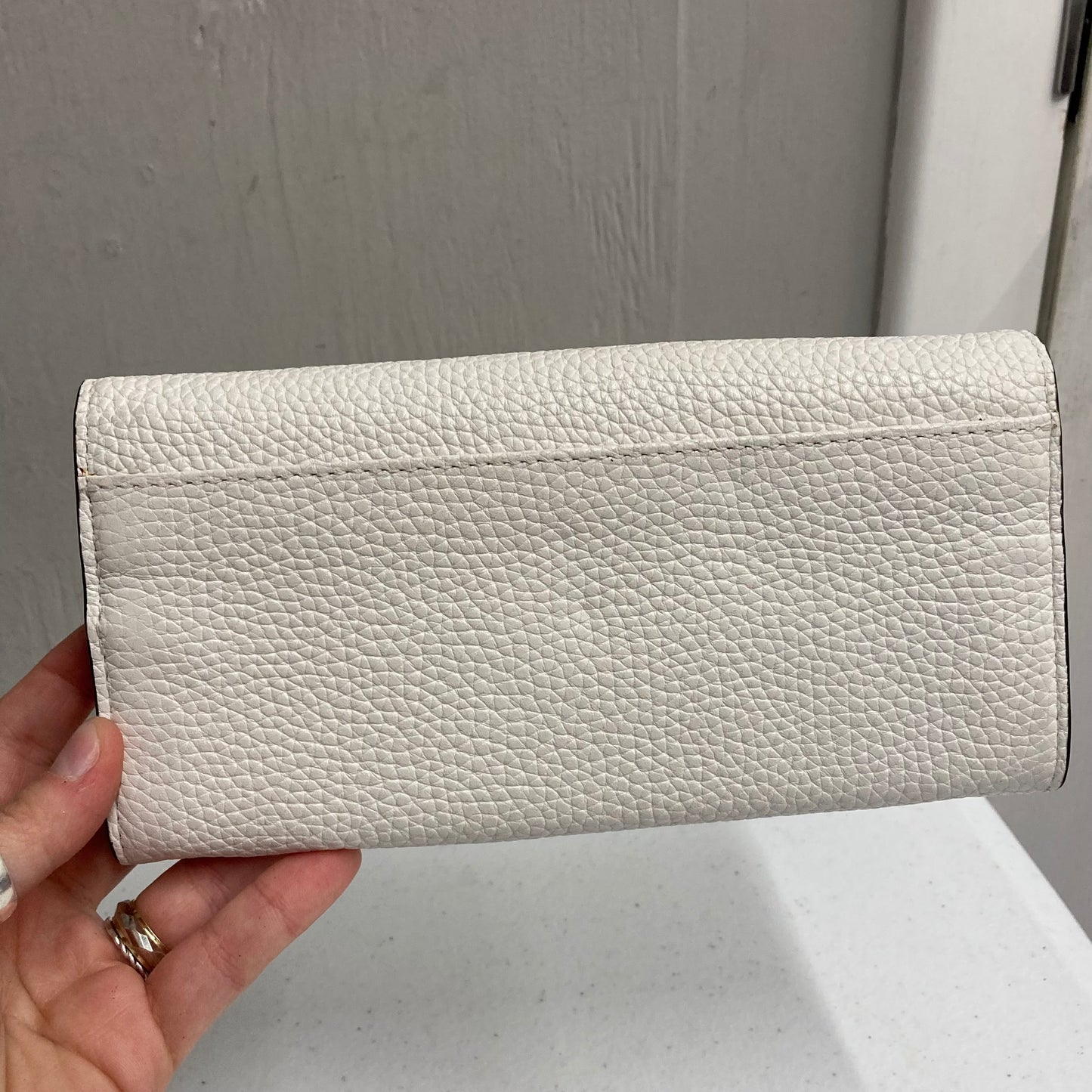 Wallet Designer By Michael Kors In White, Size:Large