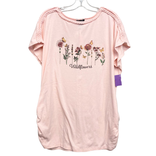 Top Ss By Wild Kiss In Pink, Size:2X