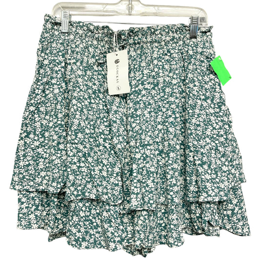 Shorts By Egockal In Green & White, Size:12