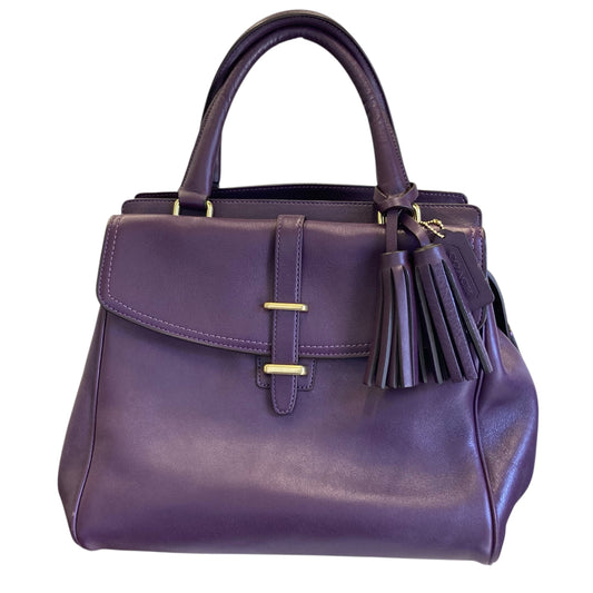 Handbag Designer By Coach In Purple, Size:Large