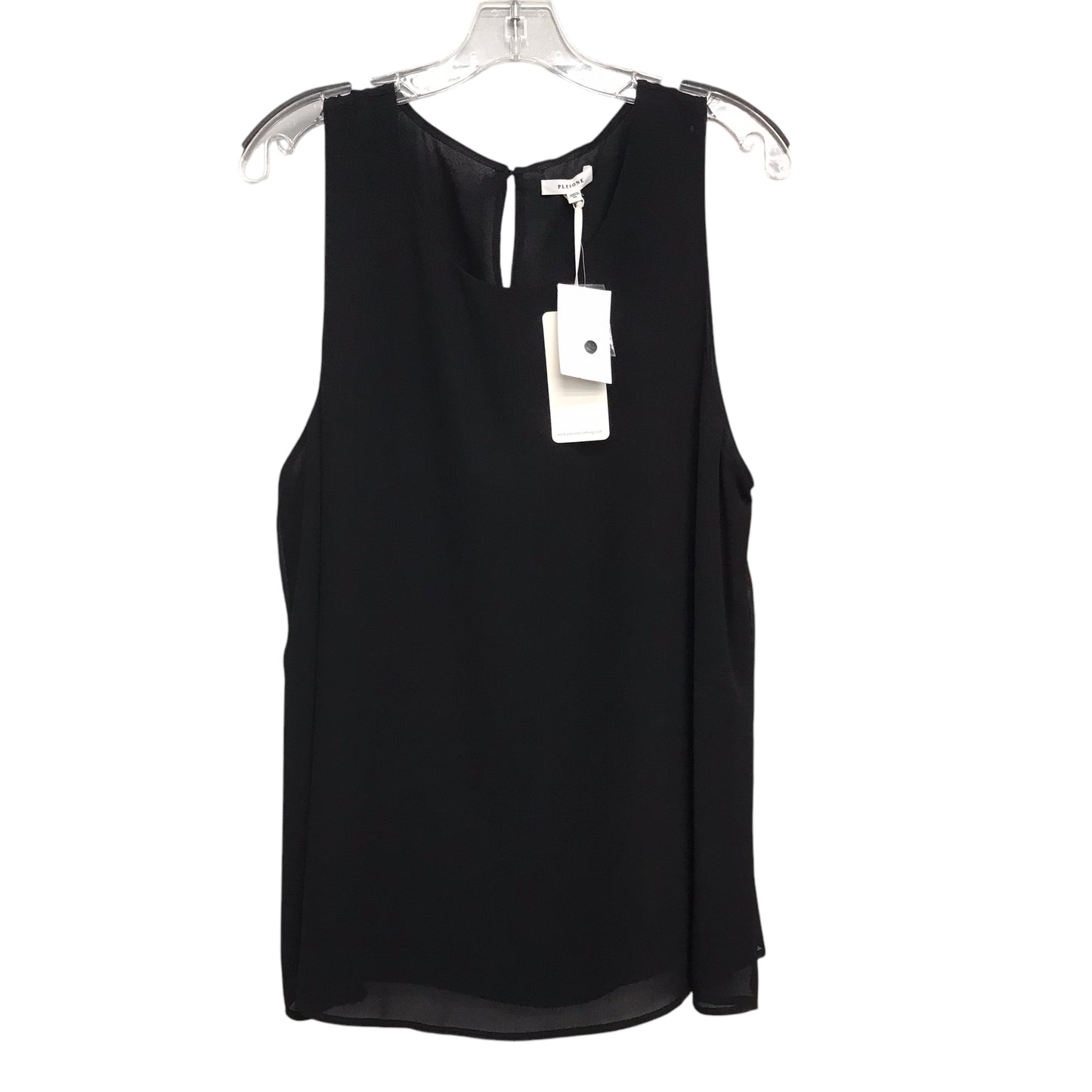 Top Sleeveless Basic By Pleione In Black, Size:Xl