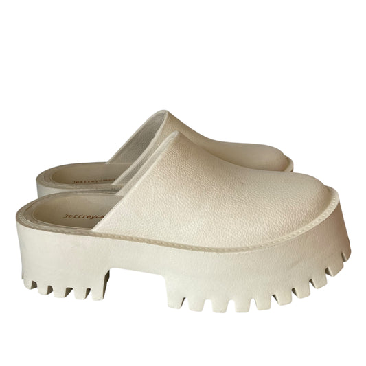 Shoes Heels Platform By Jeffrey Campbell In Cream, Size:6