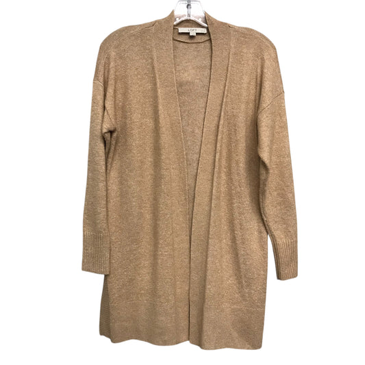 Sweater Cardigan By Loft In Tan, Size:Xsp