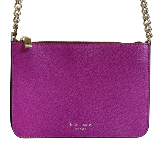 Crossbody Designer By Kate Spade In Purple, Size:Small