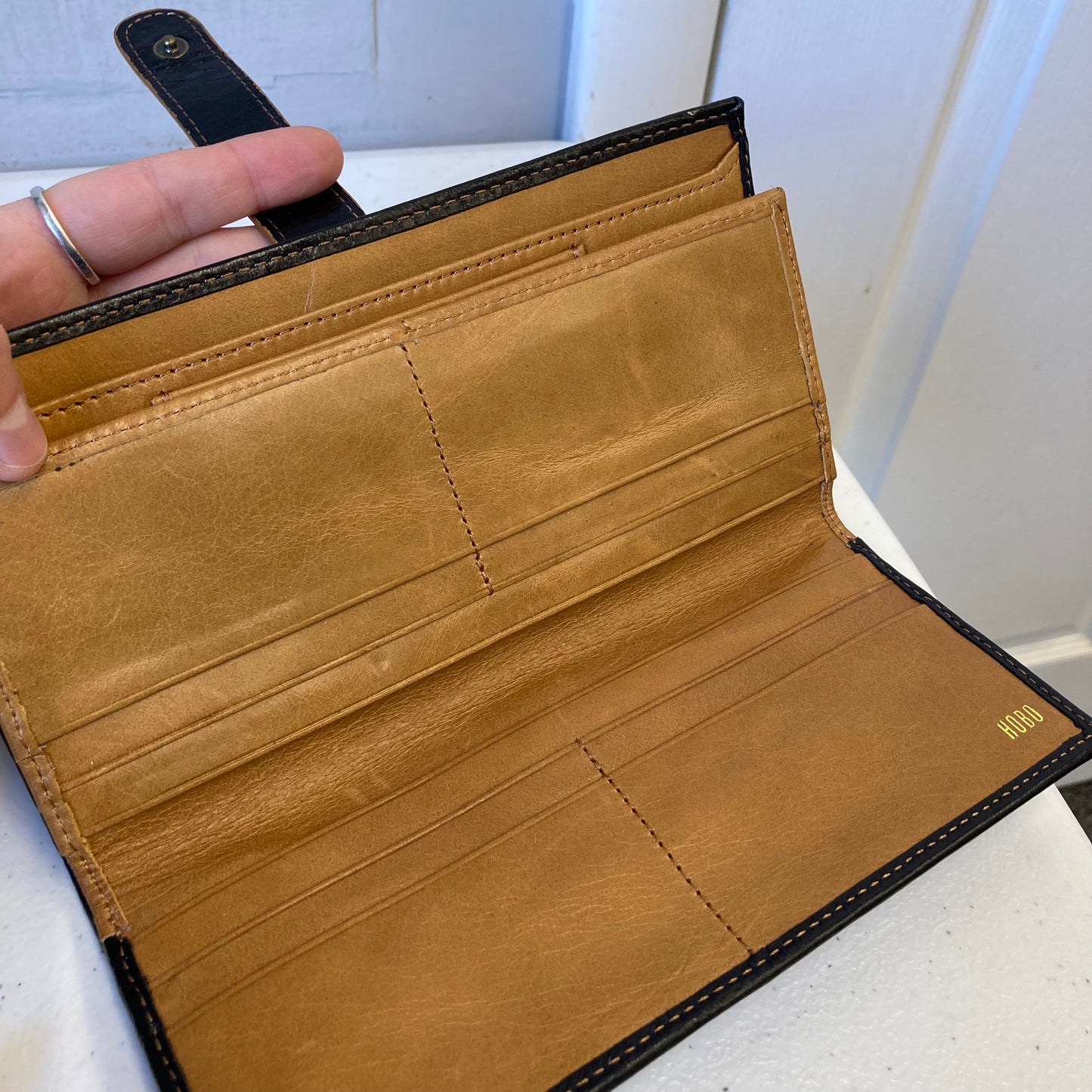 Wallet Leather By Hobo Intl In Brown, Size:Medium