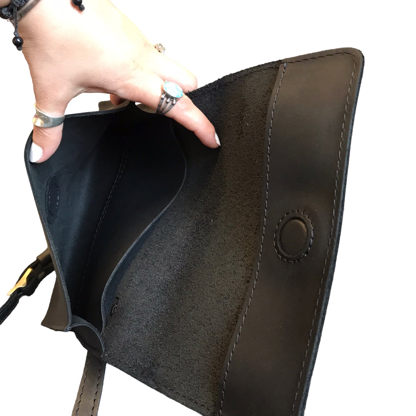 BELT BAG by PORTLAND LEATHER In BLACK, Size: SMALL