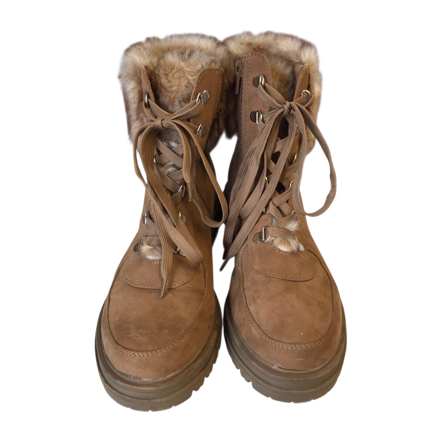 Boots Hiking By Sun & Stone In Tan, Size:9.5