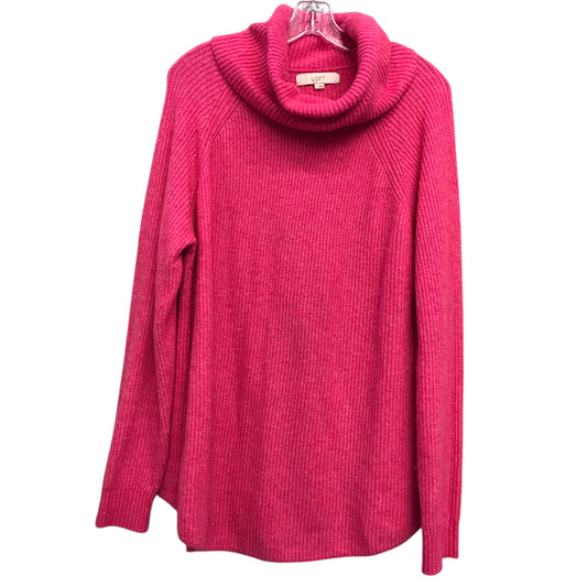 Sweater By Loft In Pink, Size:L