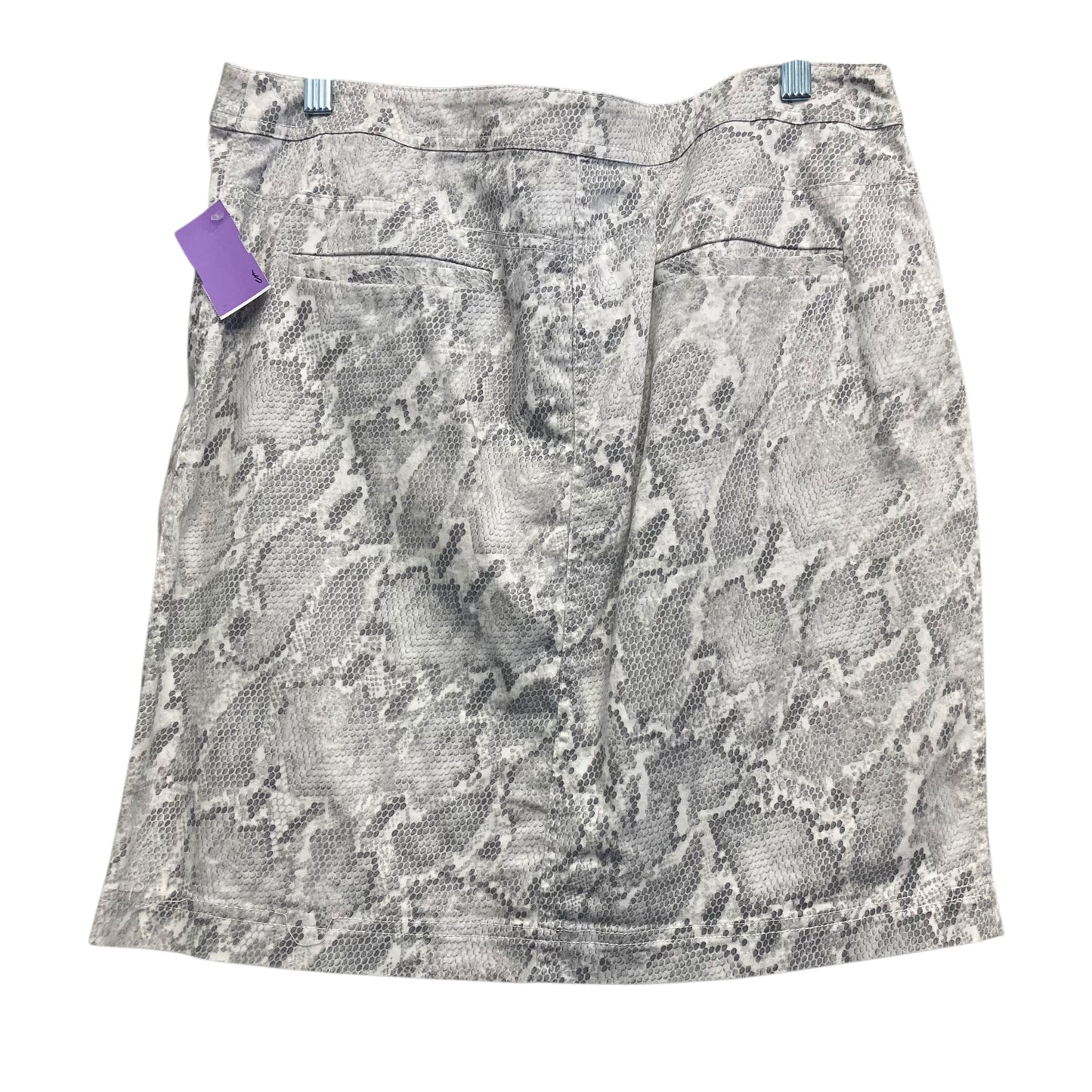 Skirt Mini & Short By Chicos In Snakeskin Print, Size:12