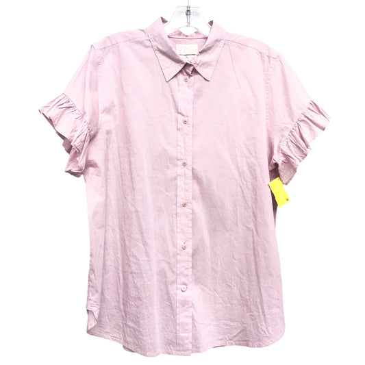 Top Ss By J. Crew In Pink, Size:L