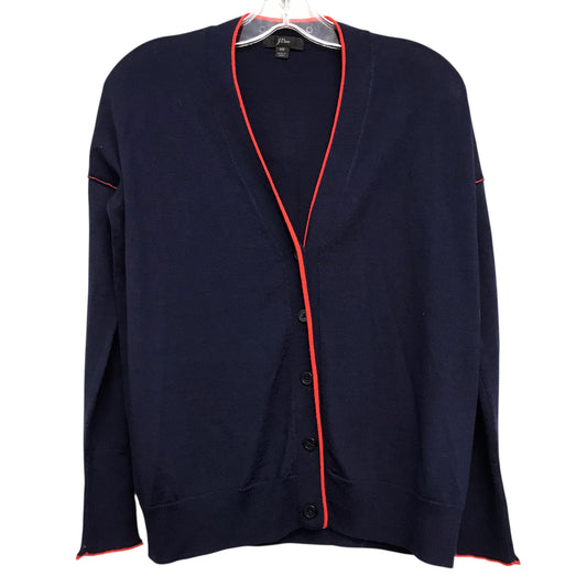Sweater Cardigan By J. Crew In Navy, Size:Xs