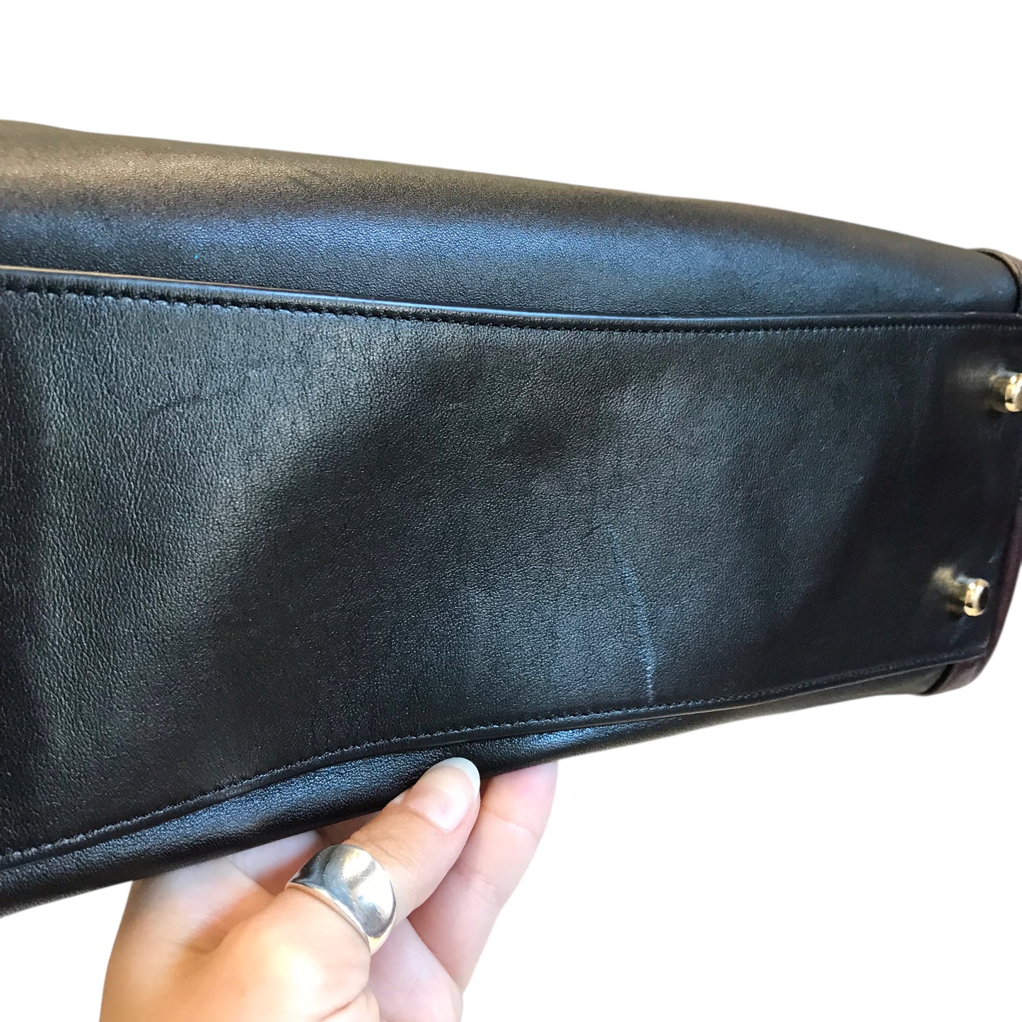 Handbag Designer By Coach In Black, Size:Medium