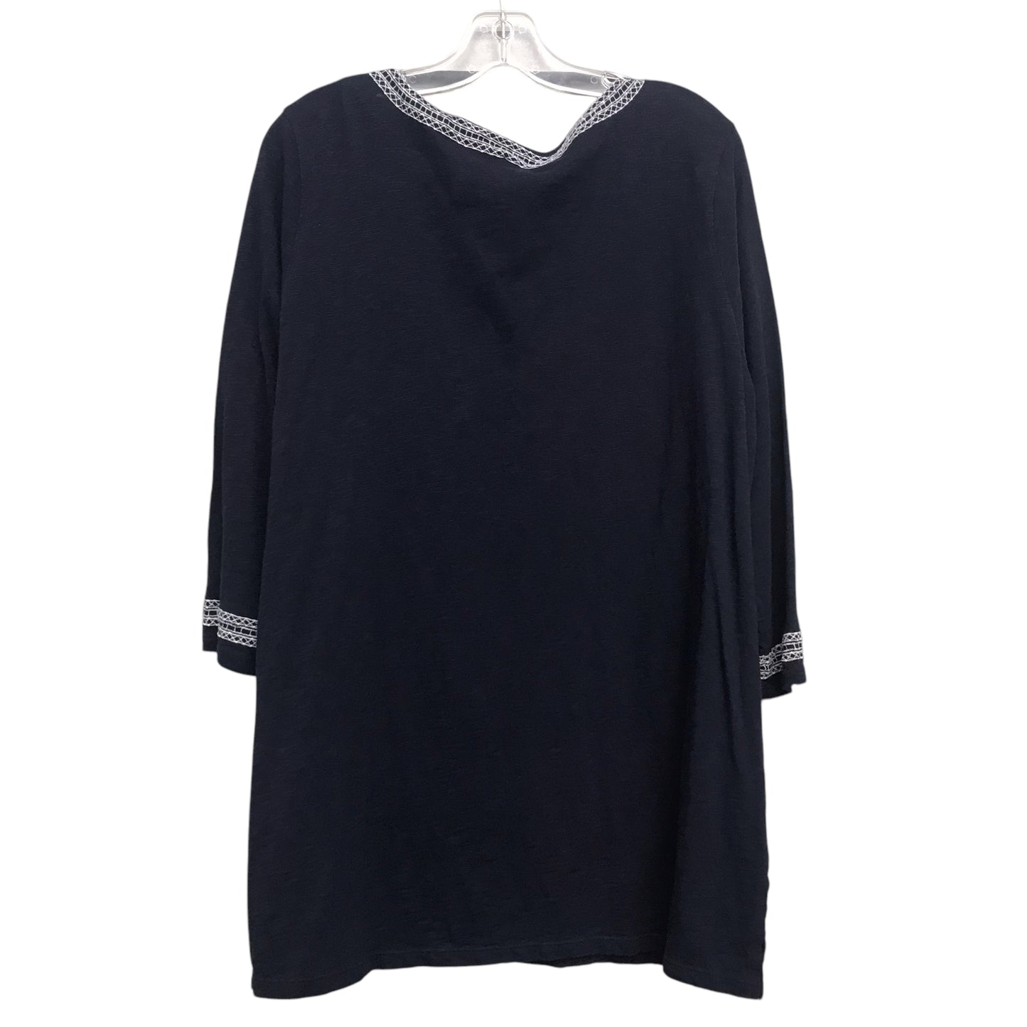 Top Ls By Talbots In Navy, Size:1X