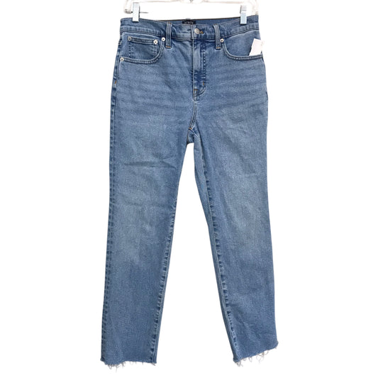 Jeans Straight By J. Crew In Blue Denim, Size:4