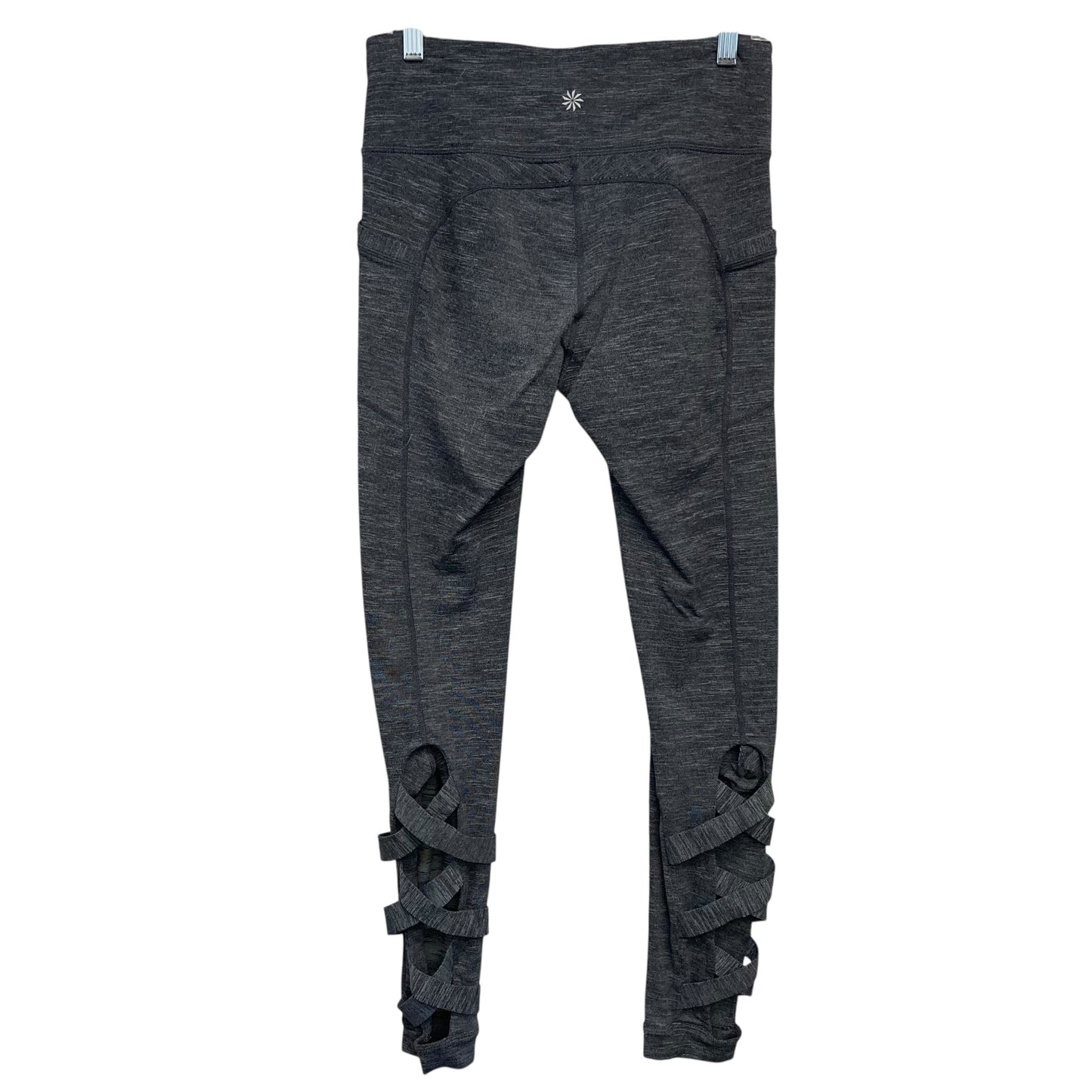 Athletic Leggings By Athleta In Grey, Size:M