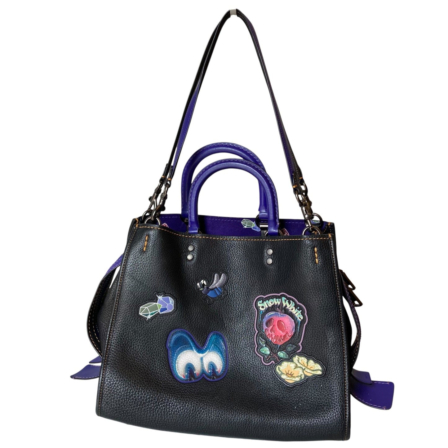 Handbag Designer By Coach Rogue In Black, Size:Large