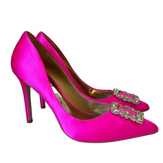 Shoes Heels Stiletto By Badgley Mischka In Pink, Size:9