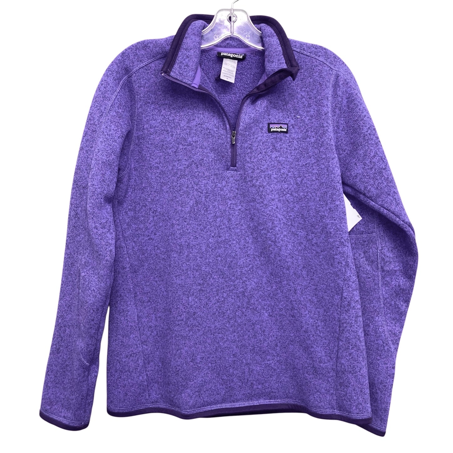 Sweatshirt Collar By Patagonia In Purple, Size:M