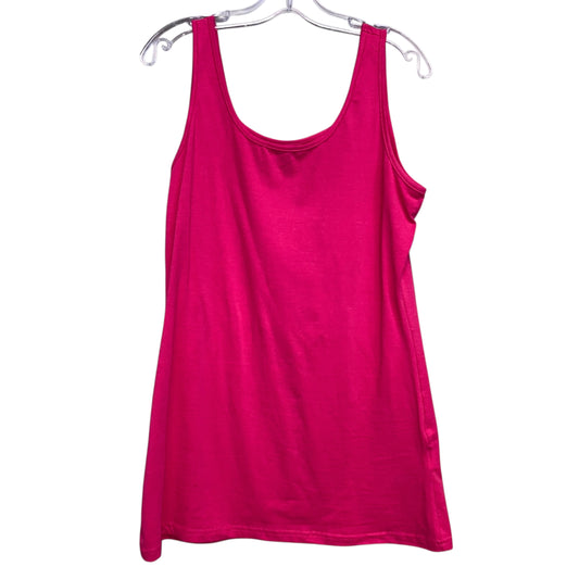 Top Sleeveless Basic By Shein In Pink, Size:Xl
