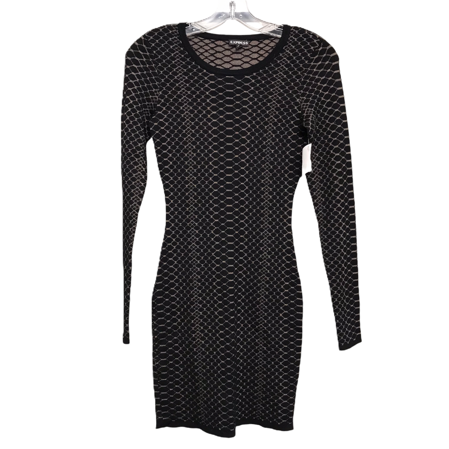 Dress Sweater By Express In Black & Brown, Size: Xs