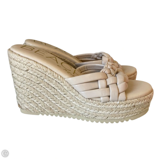Sandals Heels Wedge By Matisse In Cream, Size: 7