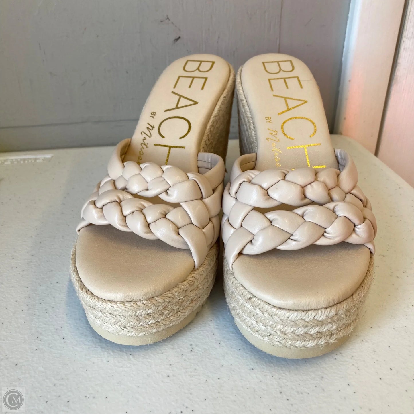 Sandals Heels Wedge By Matisse In Cream, Size: 7