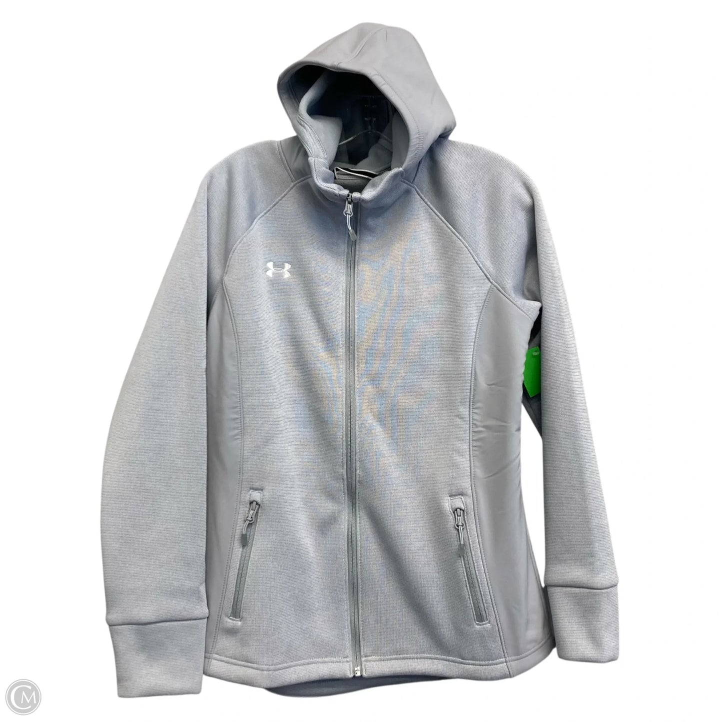 Athletic Jacket By Under Armour In Grey, Size: M