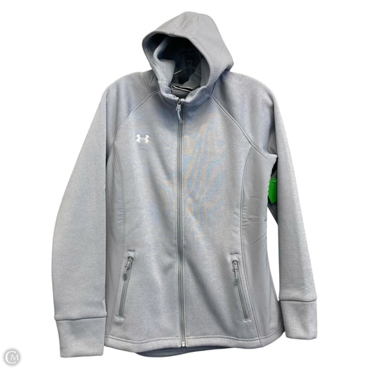 Athletic Jacket By Under Armour In Grey, Size: M