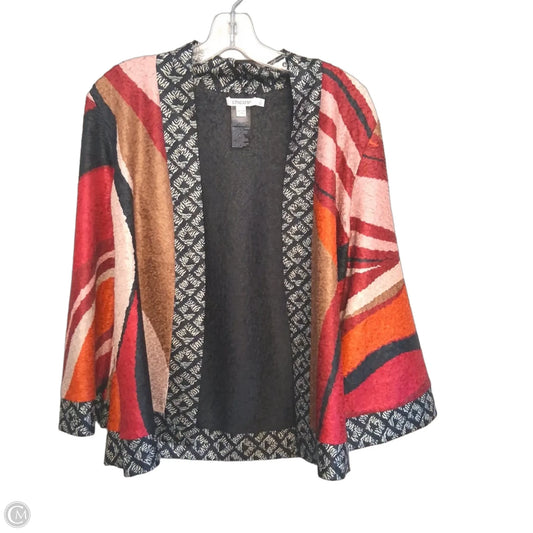 Cardigan By Chicos In Black & Red, Size: M