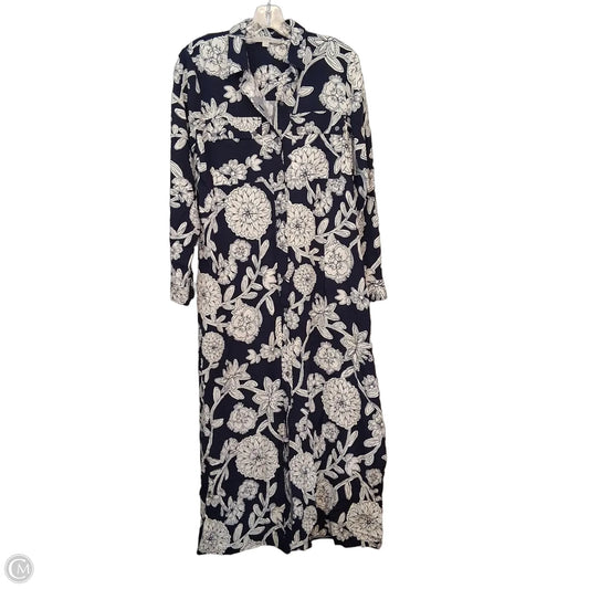 Dress Casual Maxi By Loft In Blue & White, Size: Xs