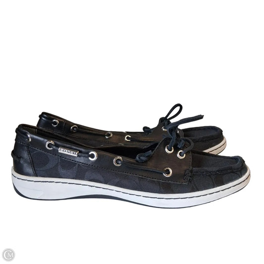Shoes Designer By Coach In Black, Size: 10