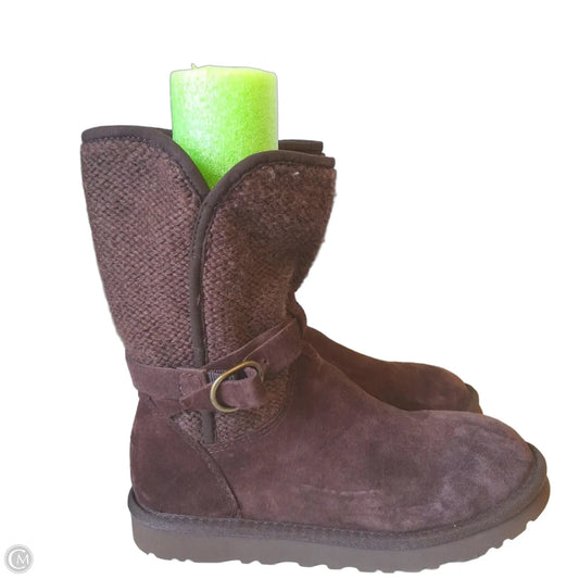 Boots Designer By Ugg In Brown, Size: 7