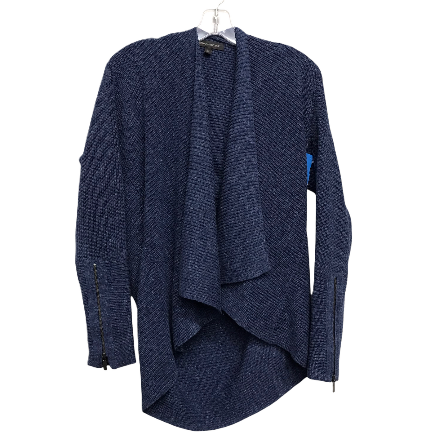 Sweater Cardigan By Banana Republic In Blue, Size: Xs