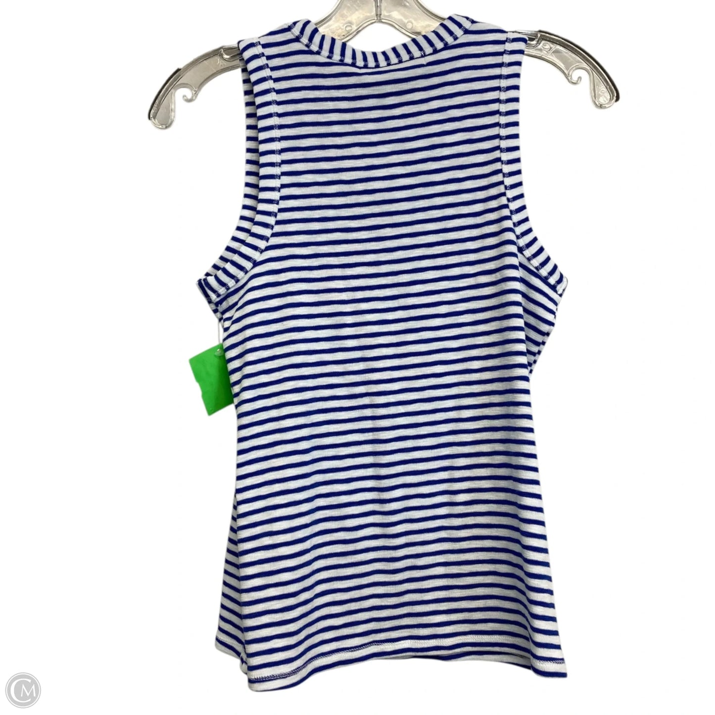 Tank Top By Marled In Blue & White, Size: M
