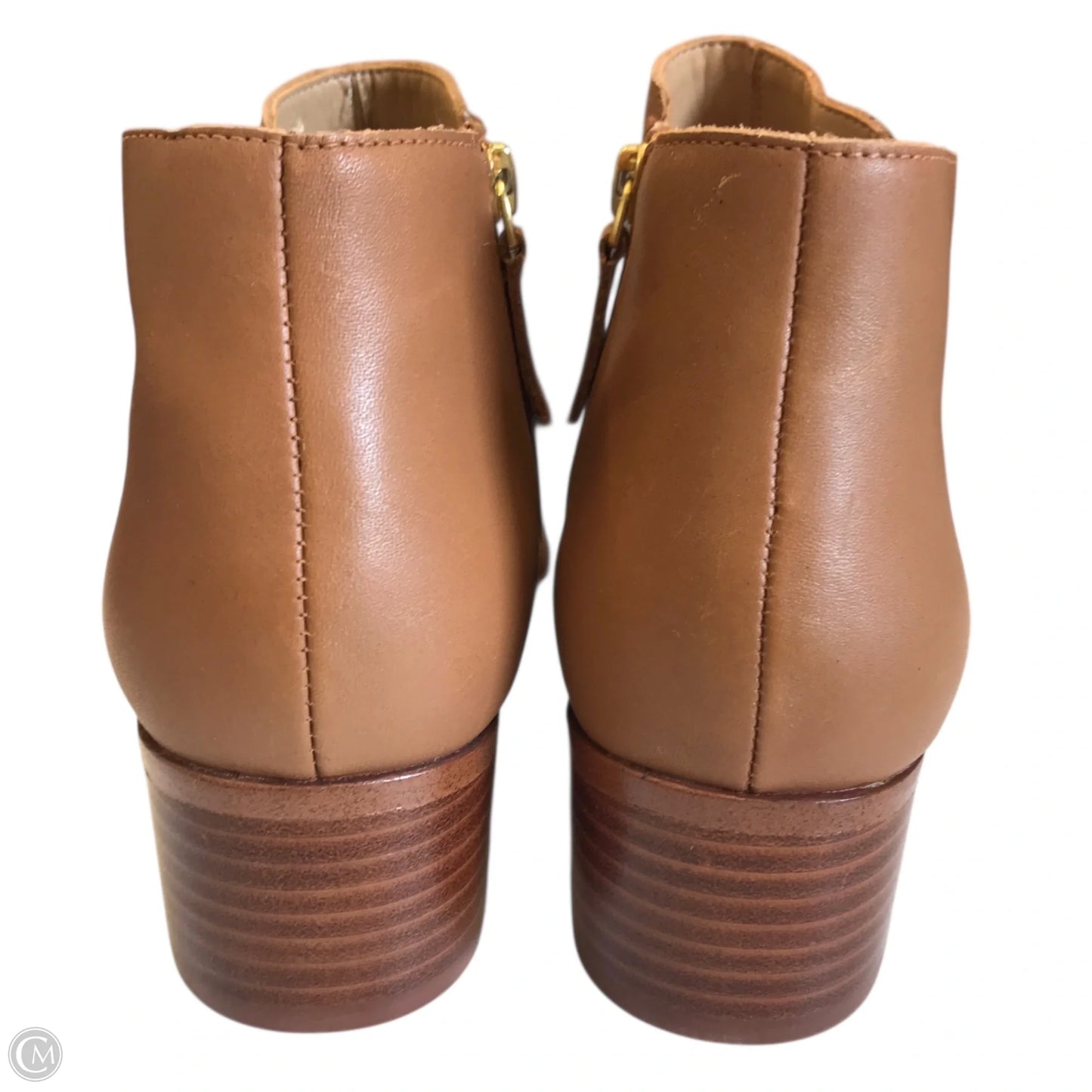 Boots Ankle Heels By Talbots In Brown, Size: 9.5