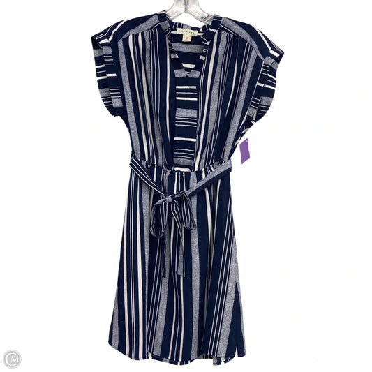 Dress Casual Short By Monteau In Striped Pattern, Size: M