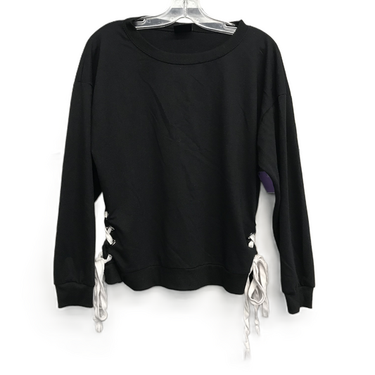 Top Long Sleeve By Coco Limon  In Black, Size: L