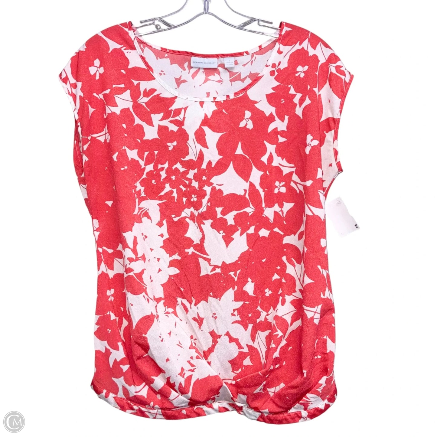 Top Sleeveless By New York And Co In Red & White, Size: S